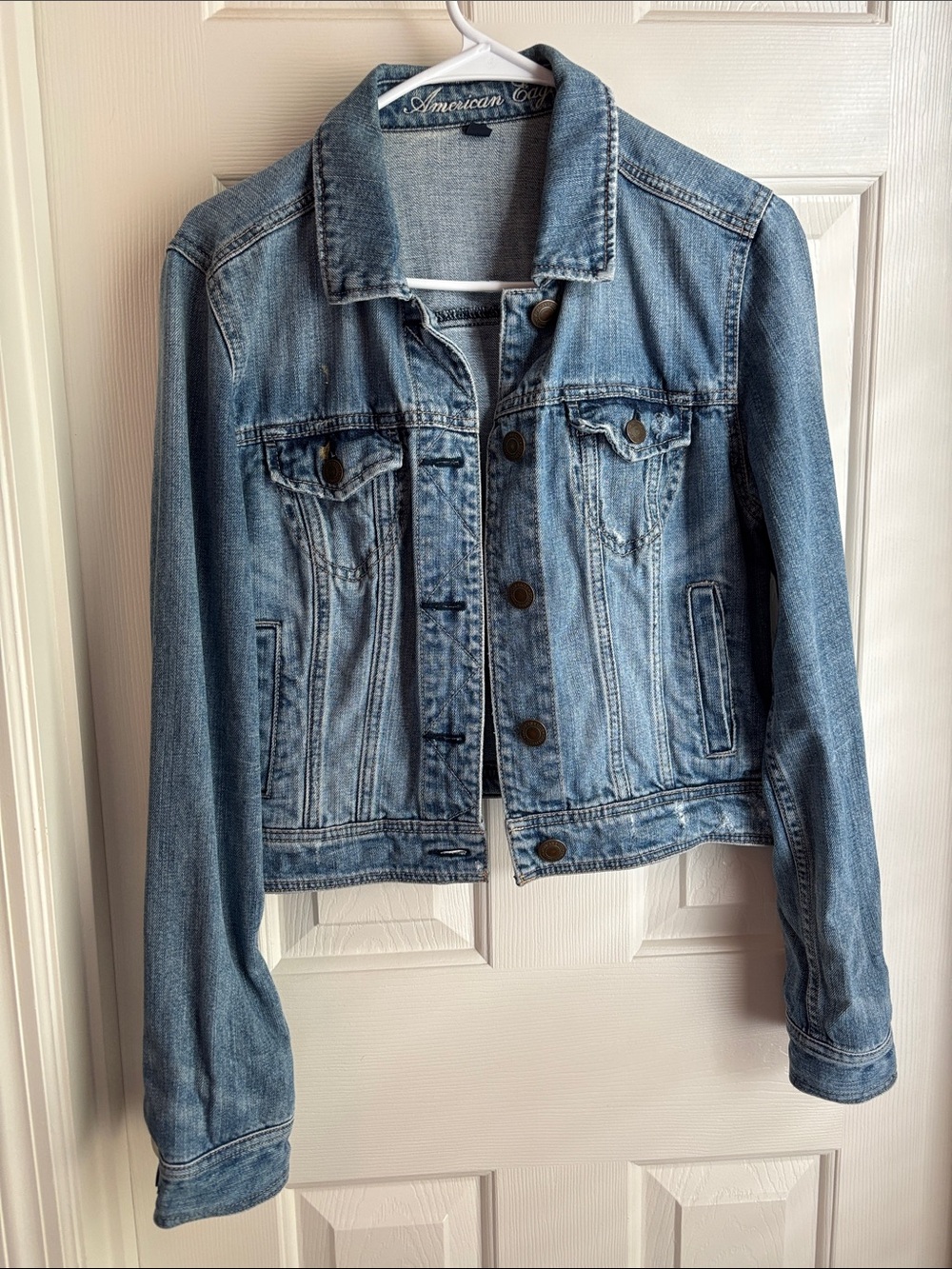 American Eagle Outfitters Light Blue Denim Jacket